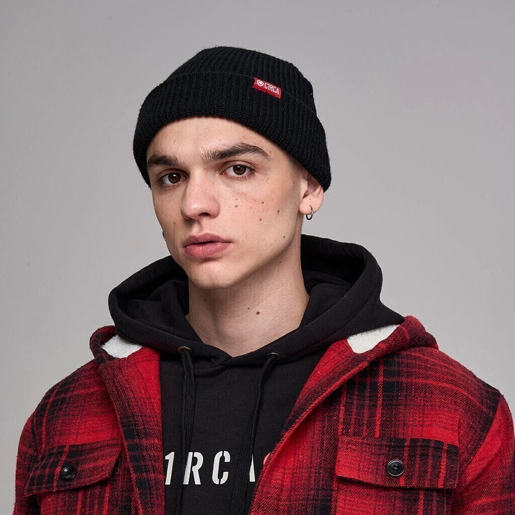 FISHERMAN BEANIE BLACK