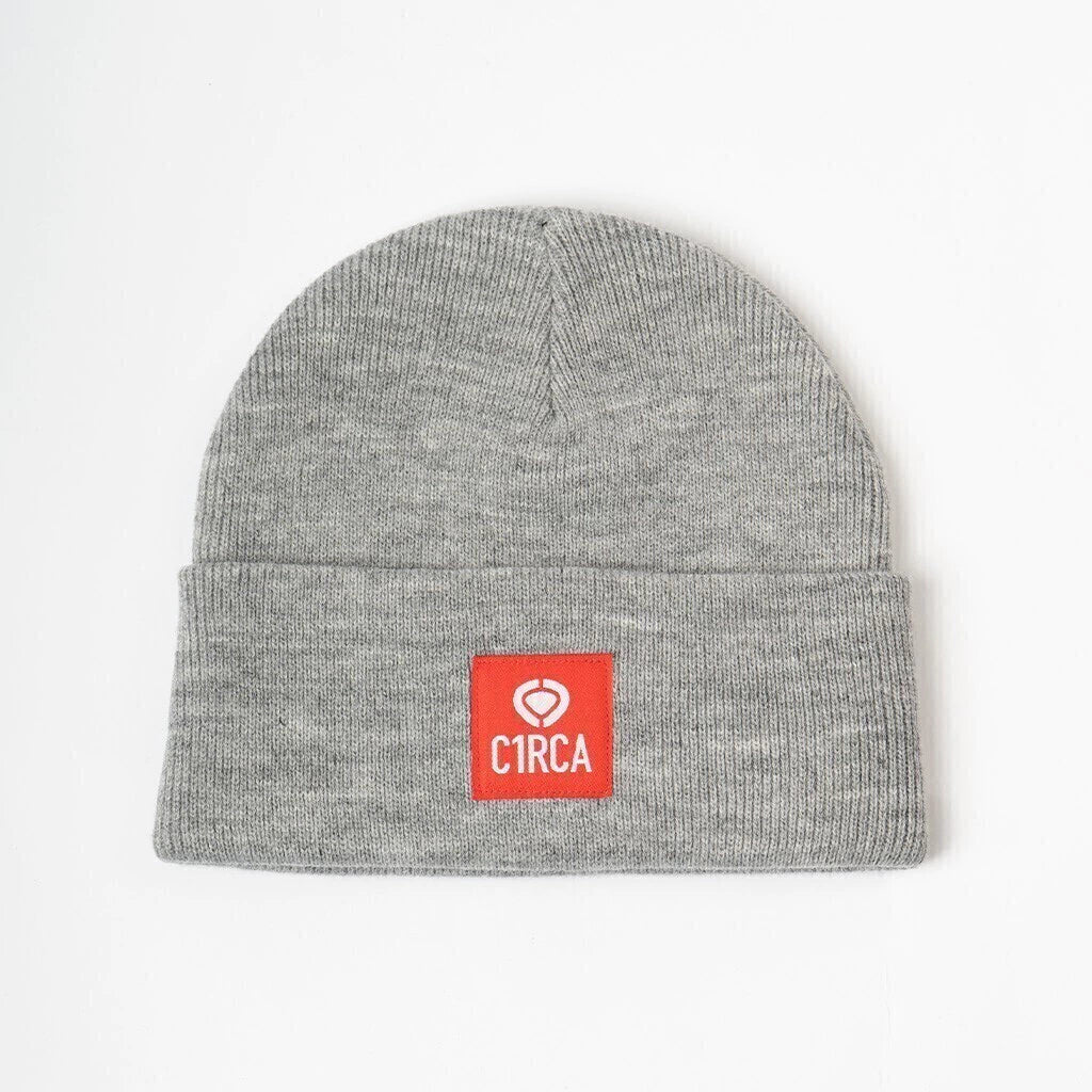 CUFFED CLASSIC LOGO BEANIE GREY MELANGE