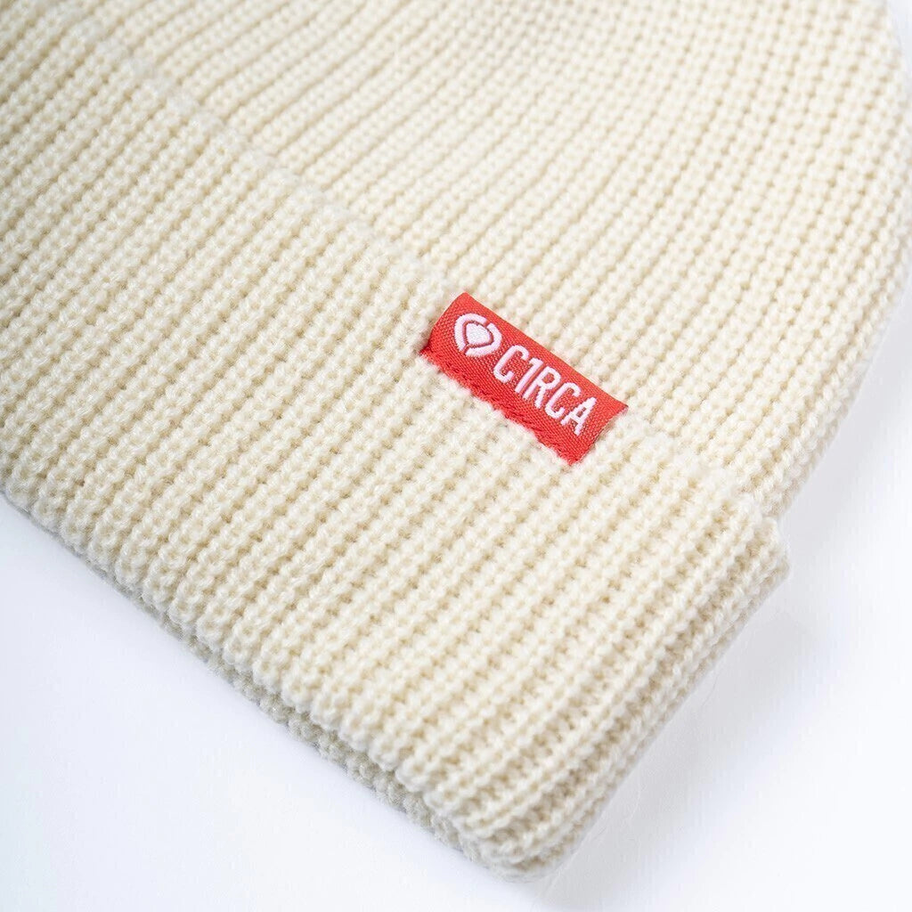 FISHERMAN BEANIE OFF WHITE