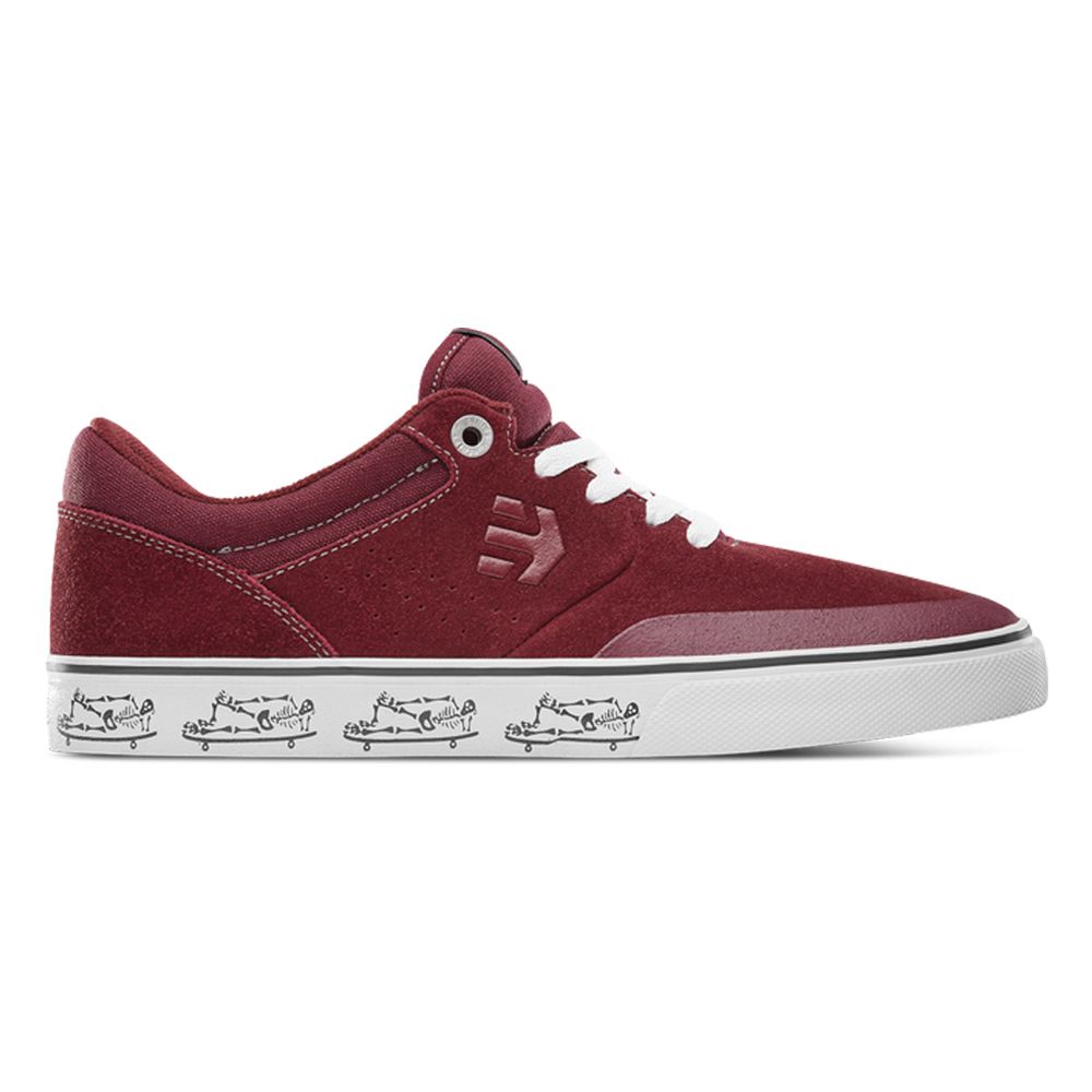 ETNIES MARANA VULC - MAROON/WHITE