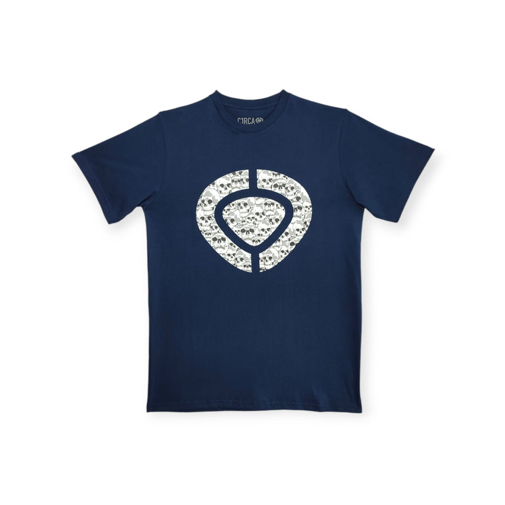 POLO ICON SKULL MANGA CORTA-NAVY