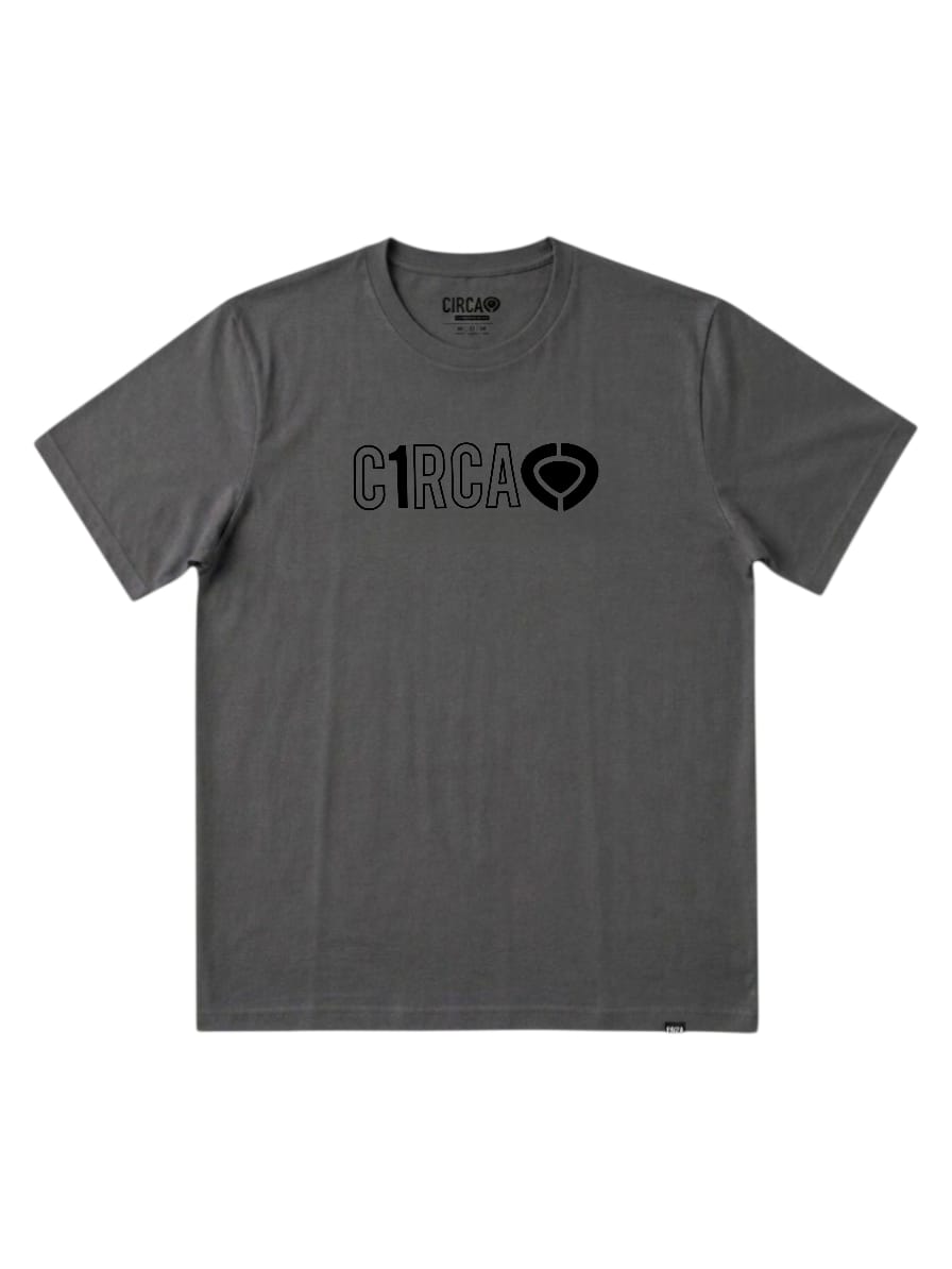 POLO DIN ICON MANGA CORTA-GREYBLK