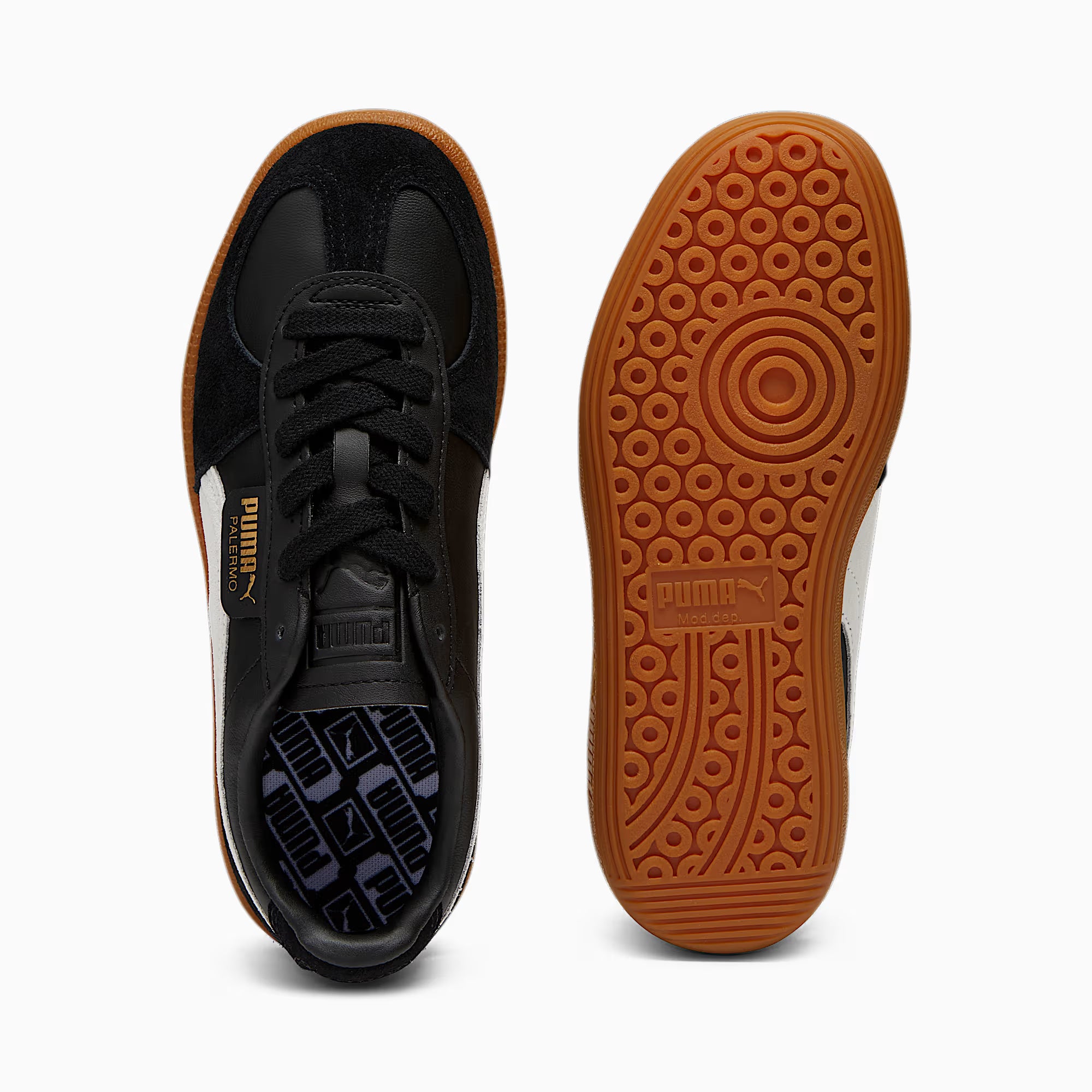 PALERMO LTH WOM-BLK GUM
