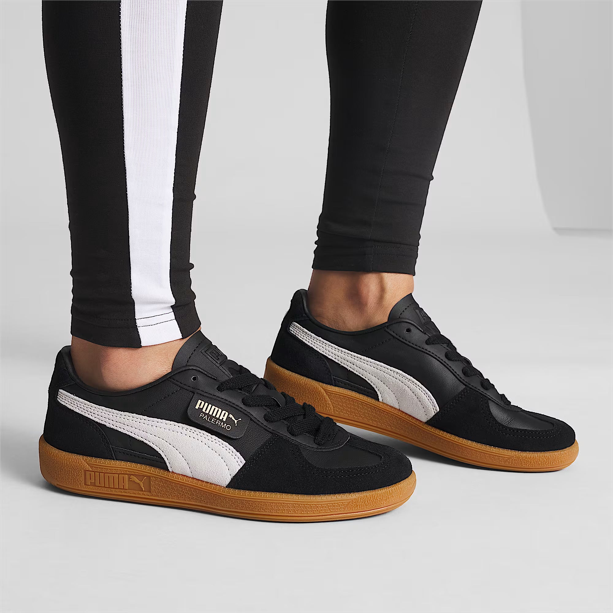PALERMO LTH WOM-BLK GUM