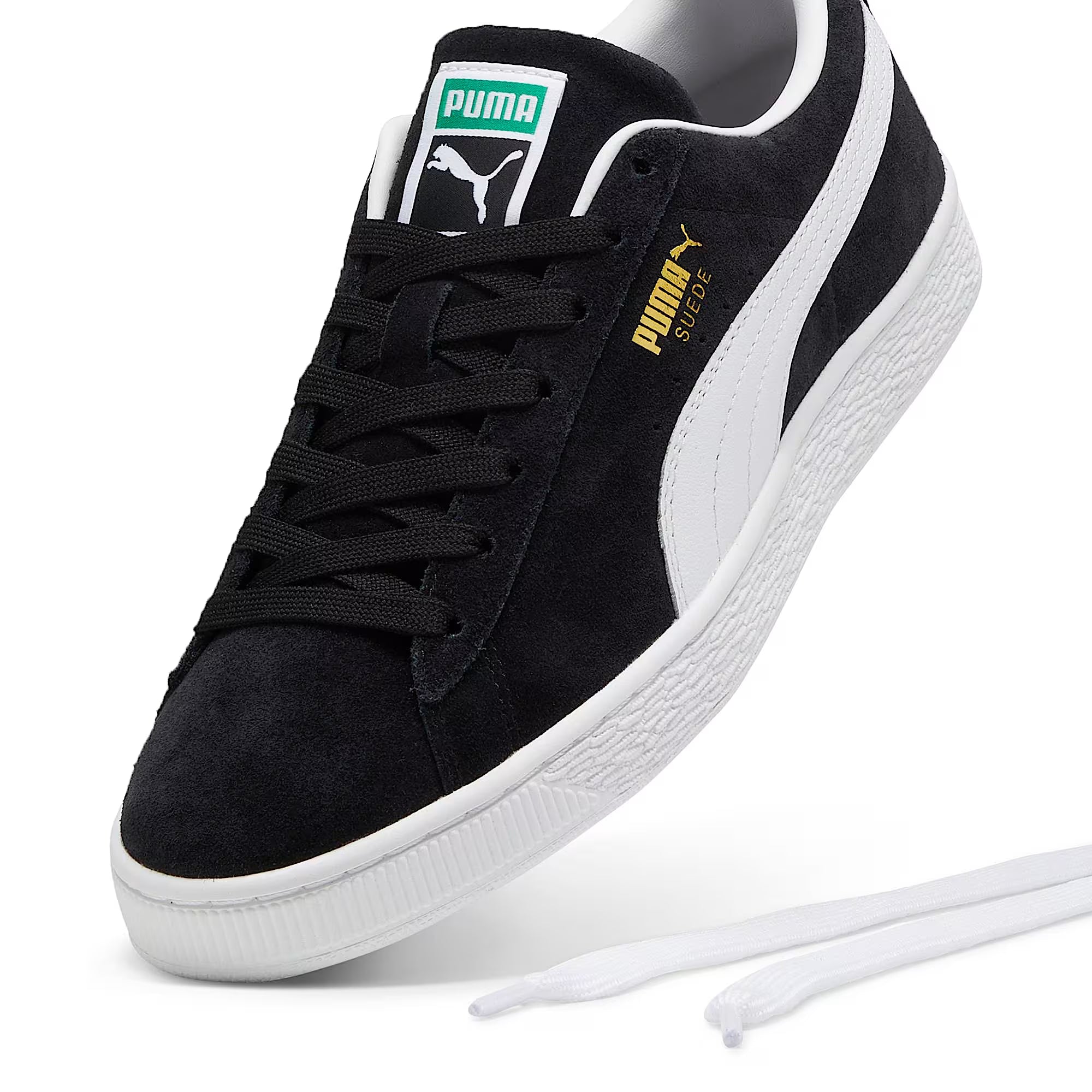 Zapatillas Suede Classic Junior-Black White