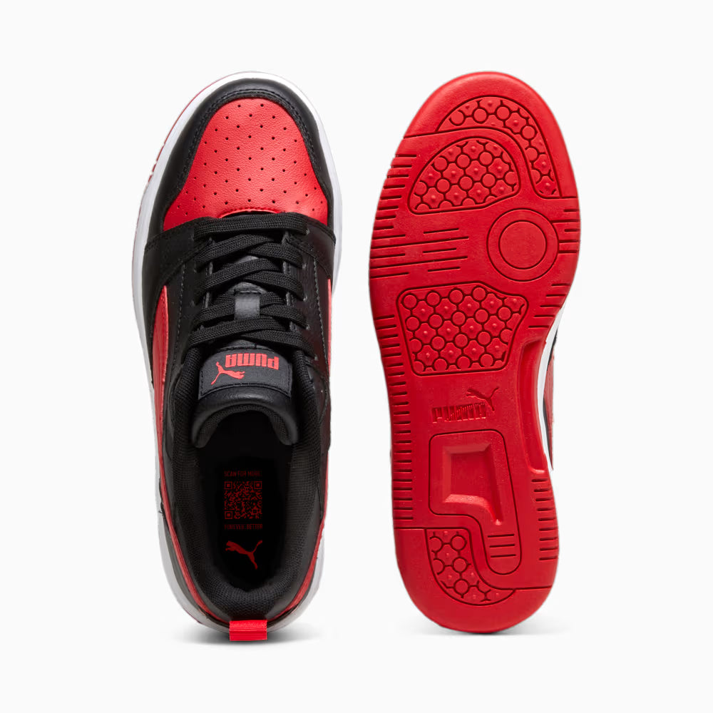 Zapatillas Puma Rebound V6 Lo Jr - BKRD