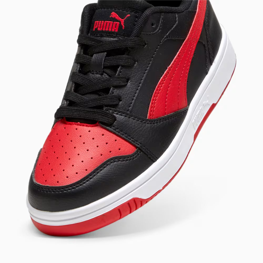 Zapatillas Puma Rebound V6 Lo Jr - BKRD