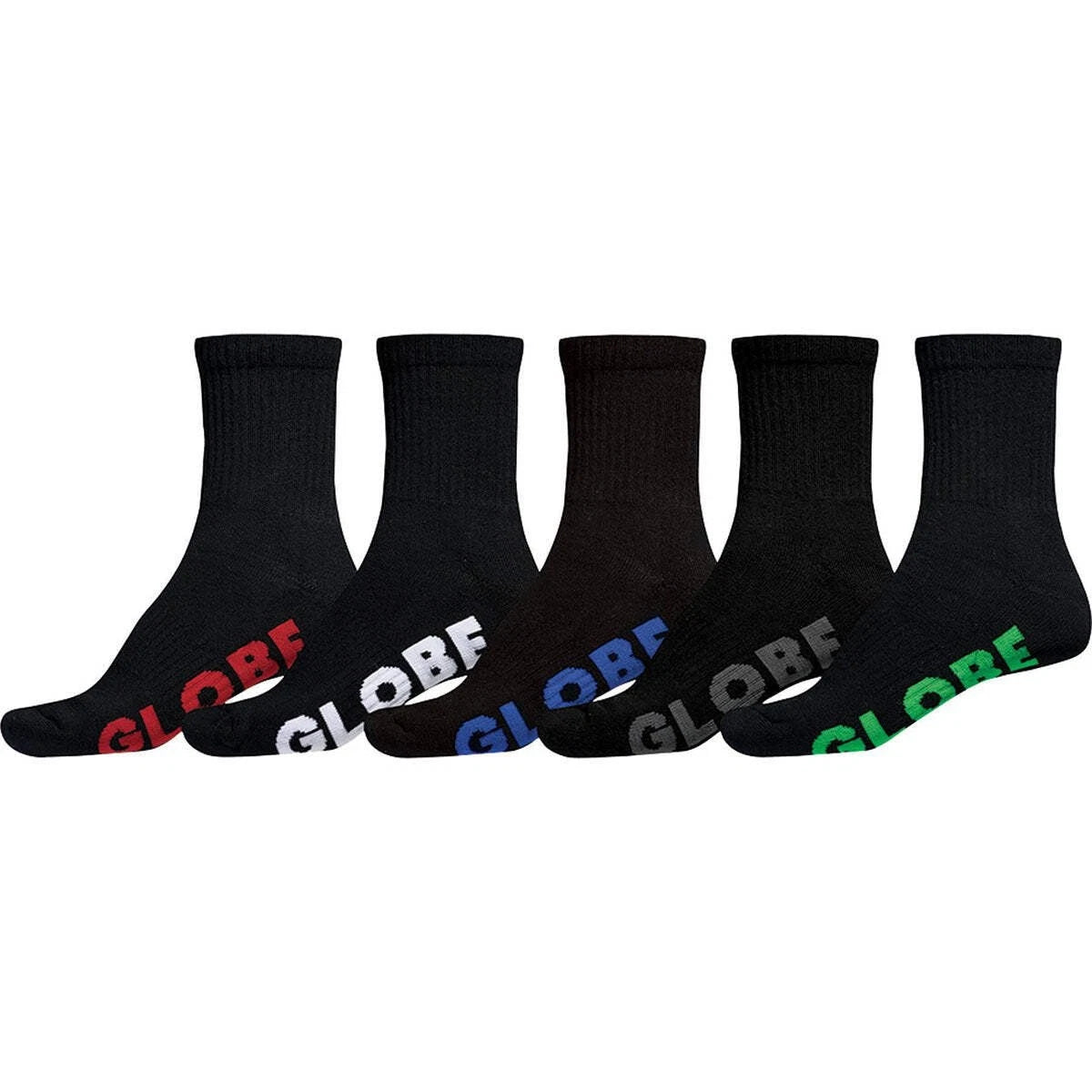 Globe Stealth Crew Sock 5 Pack