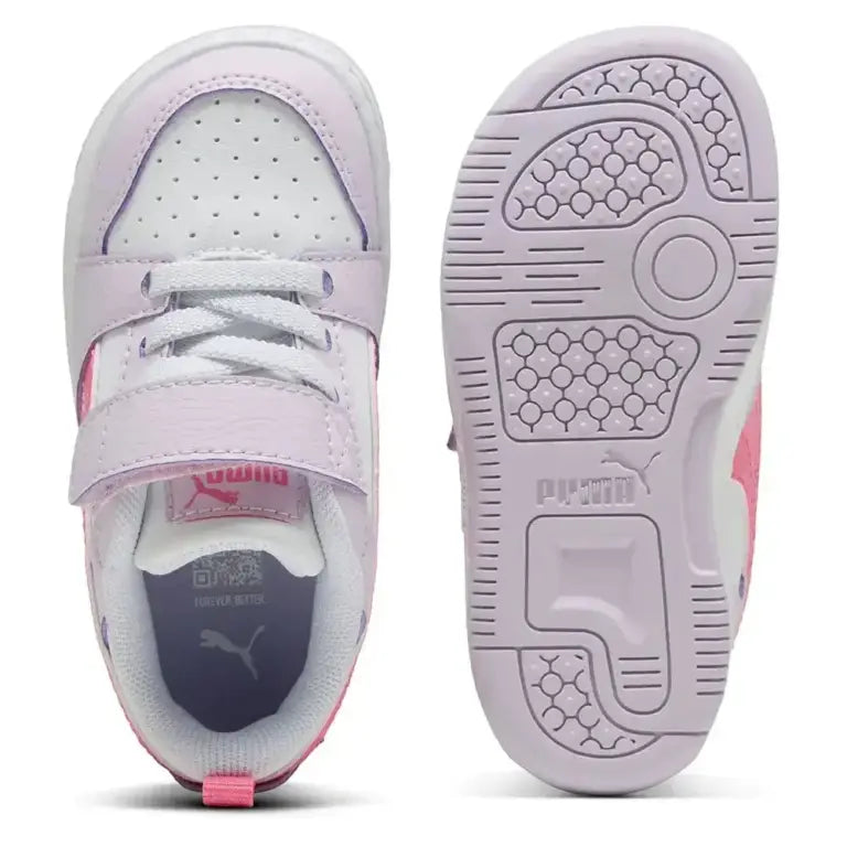 Puma Rebound V6 Low AC+ Ps Para Niña - Lilac Frost/Rose