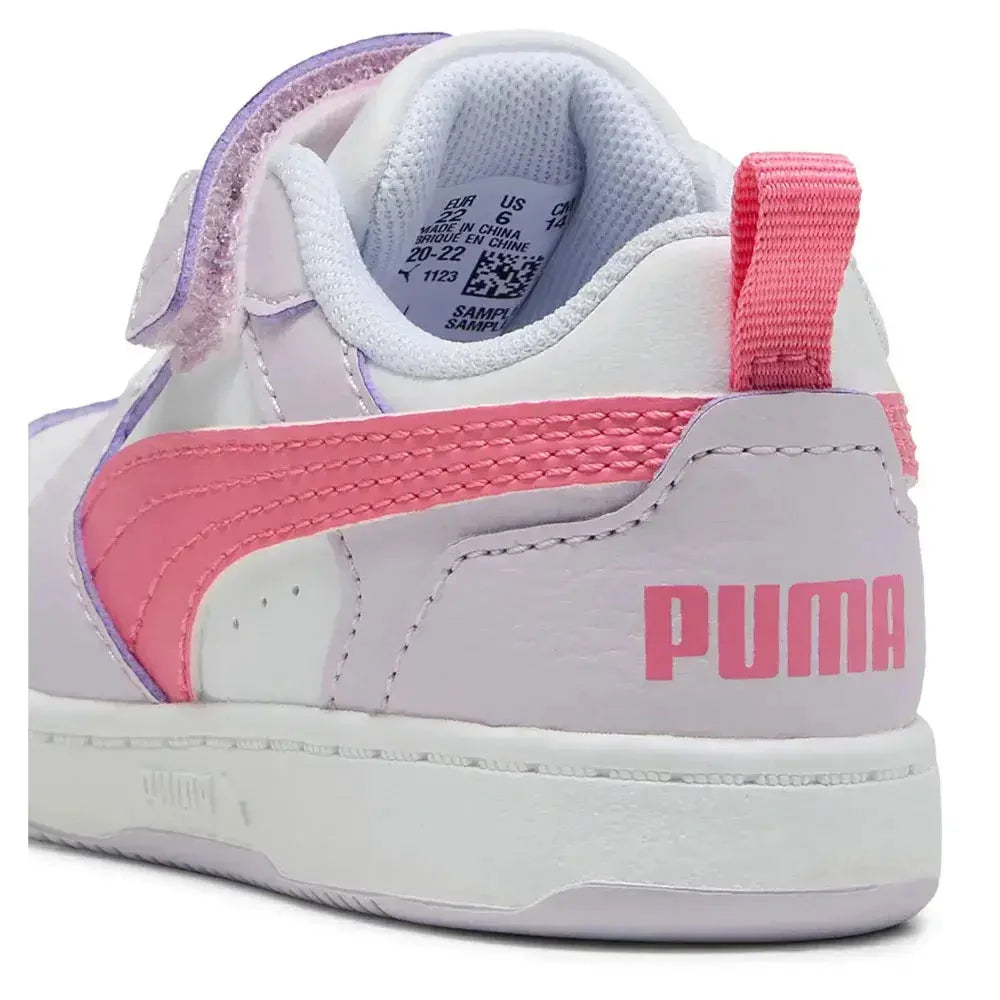 Puma Rebound V6 Low AC+ Ps Para Niña - Lilac Frost/Rose
