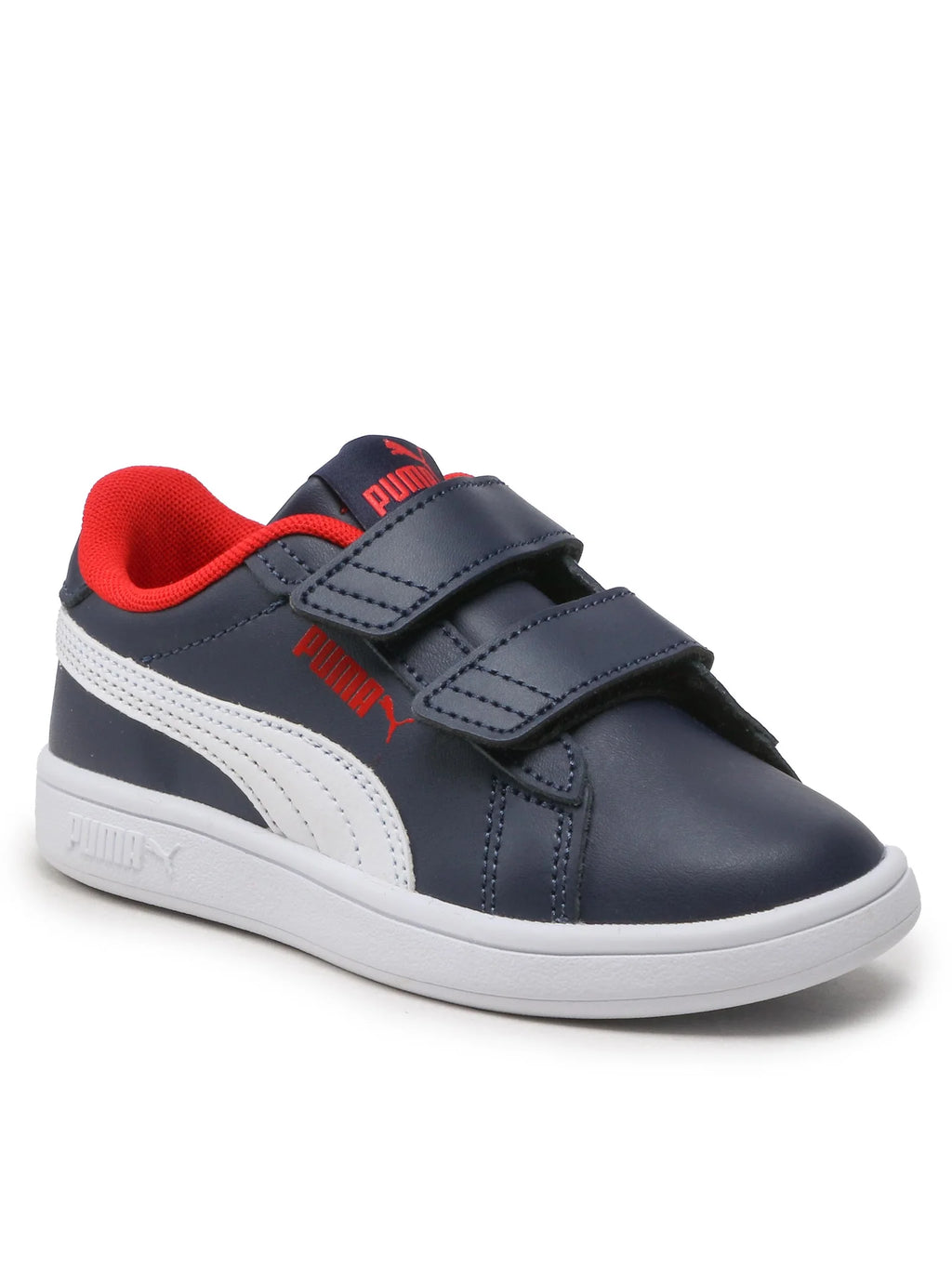 Puma Smash 3.0 L V Ps Para Niño - Navy/Red