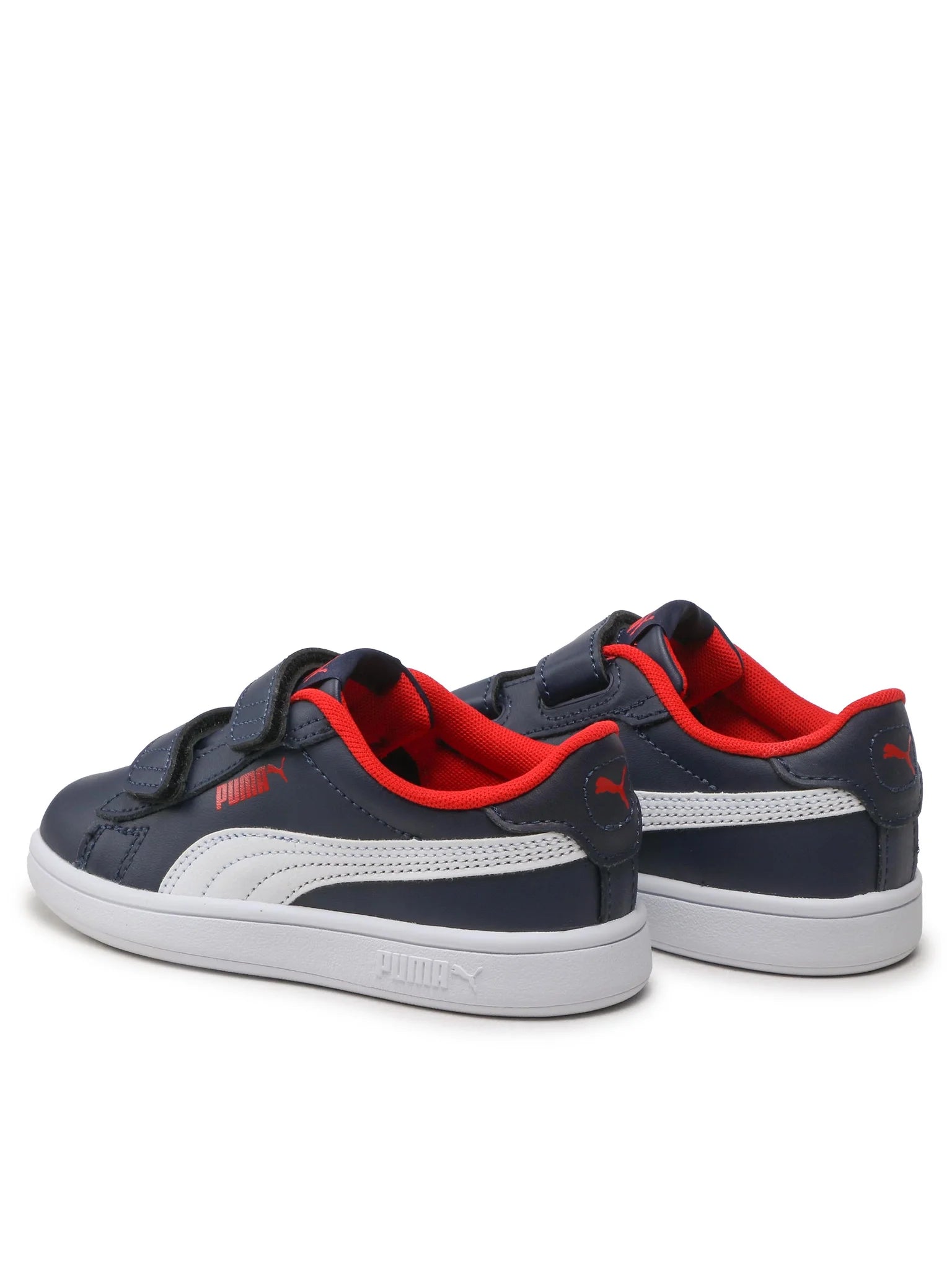 Puma Smash 3.0 L V Ps Para Niño - Navy/Red