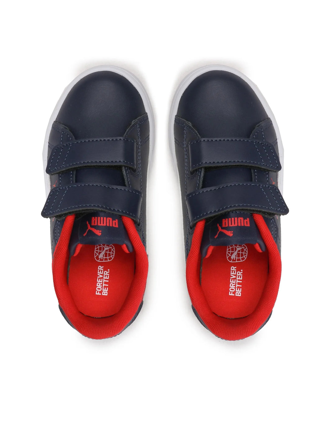 Puma Smash 3.0 L V Ps Para Niño - Navy/Red